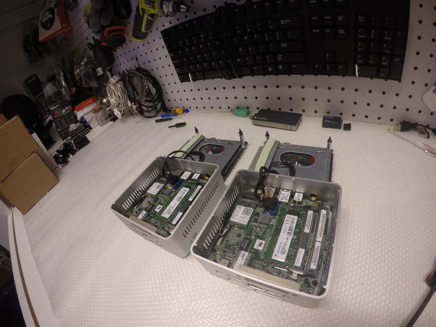 Laptop keyboard removed during repair