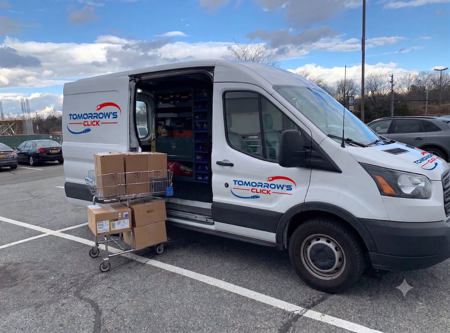 Tomorrow's Click mobile service van loaded and ready for an on-site job